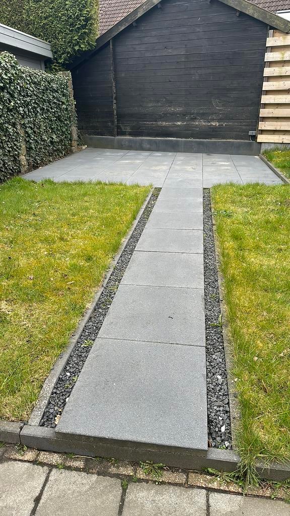 Terras tegels 45 stuks. 60x60cm, Tuin en Terras, Ophalen, Gebruikt, Beton, Terrastegels