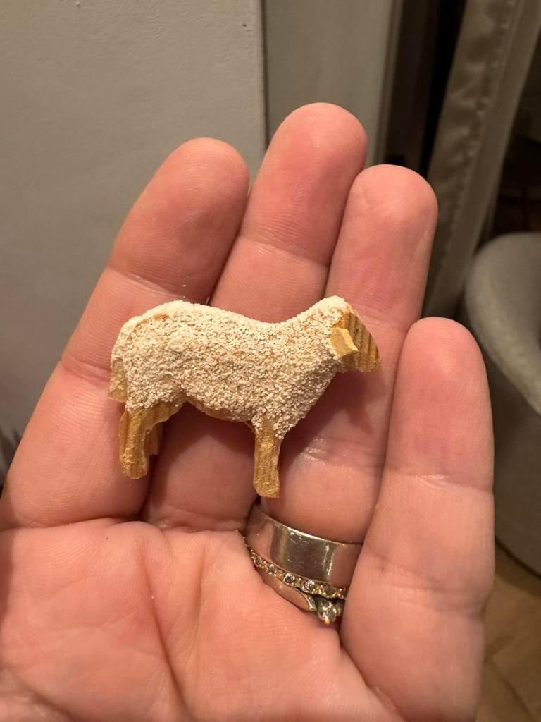 Schaapje erzgebirge pasen hout, Diversen, Ophalen of Verzenden