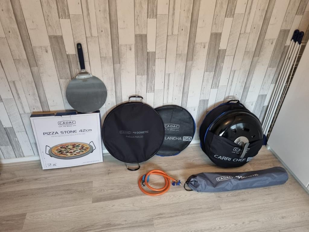 Z.G.A.N Overcomplete!! Cadac Carri Chef BBQ/Planca 50, Ophalen, Zo goed als nieuw