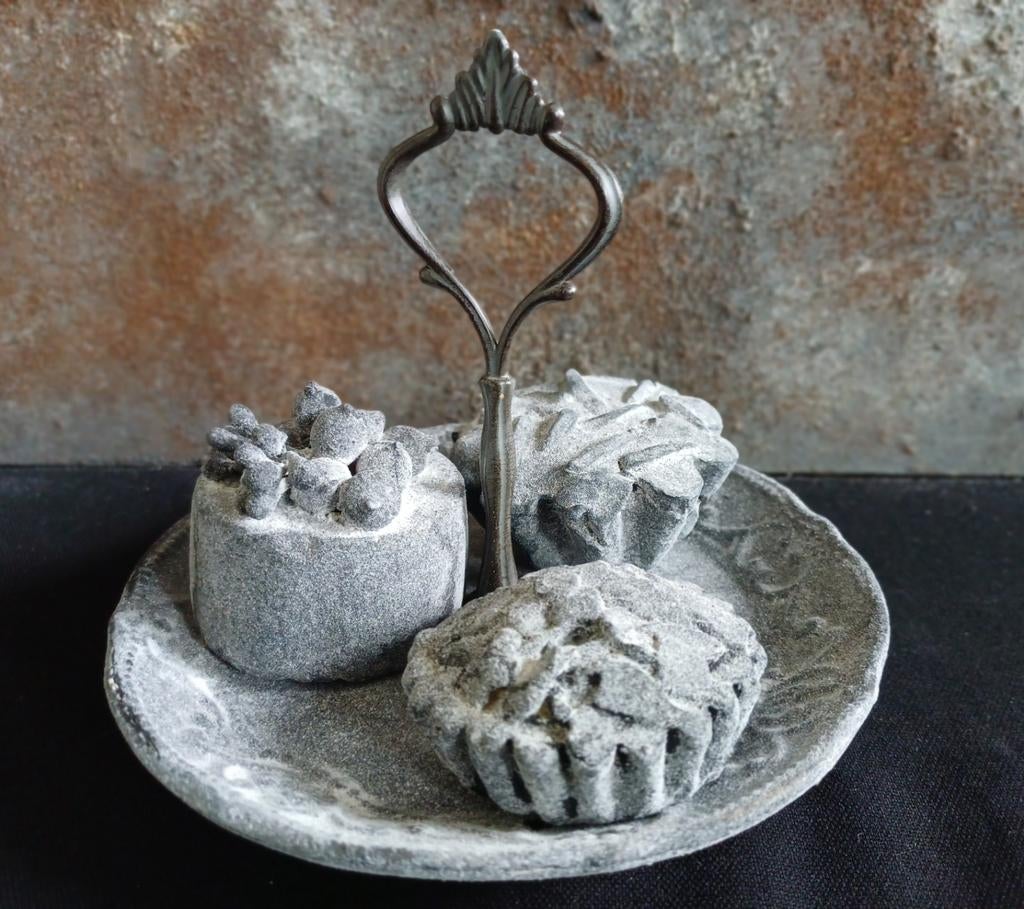 Schaal taartjes landelijke stijl, Ophalen of Verzenden, Zo goed als nieuw