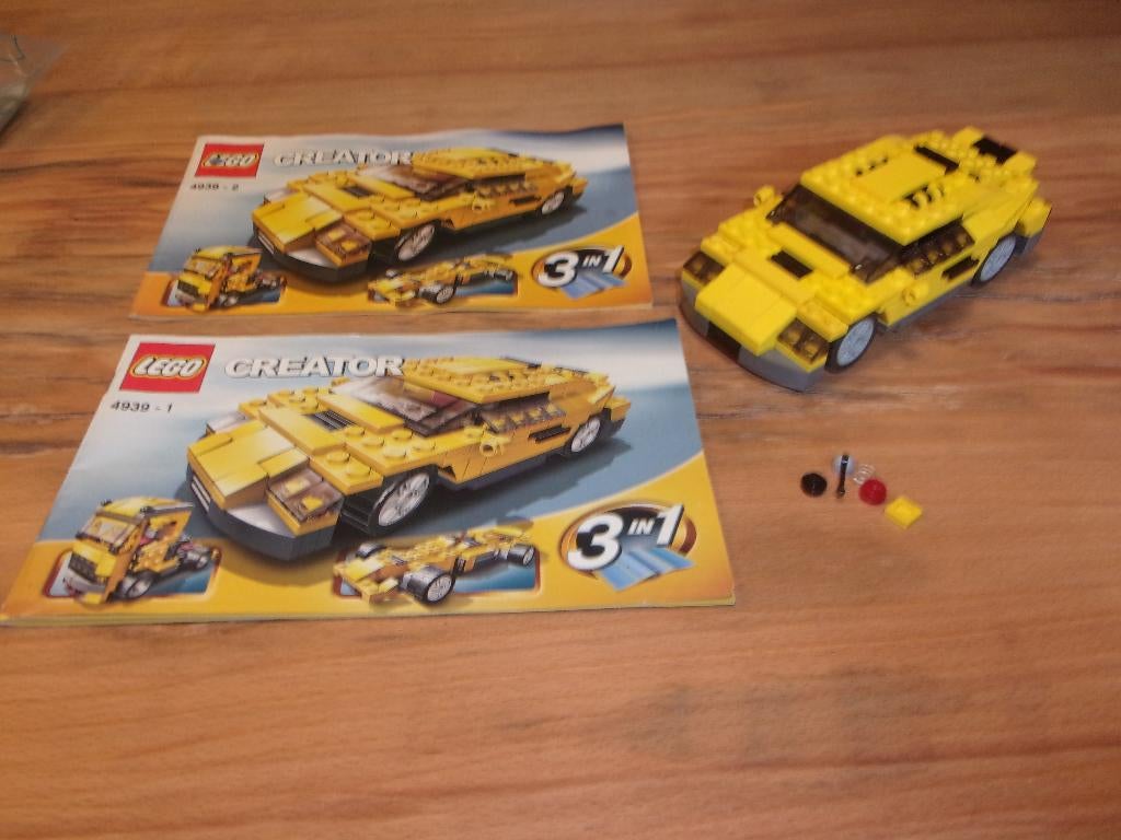 Lego Creator 4939-1 Cool Cars uit 2007, Gebruikt, Lego, Compleet, Ophalen of Verzenden