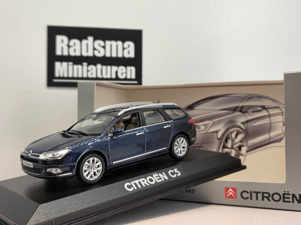 Citroën C5 Break - Phase3 - Dark Blue 1:43 Norev, Hobby en Vrije tijd, Modelauto's | 1:43, Auto, Nieuw, Norev, Ophalen of Verzenden