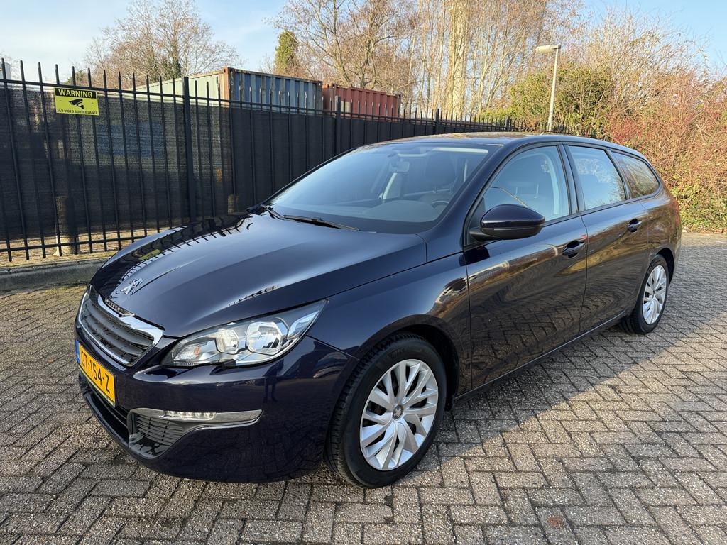 Peugeot 308 SW 1.2 PureTech Blue Lease Navi/Clima/Cruise/PDC, Voorwielaandrijving, Stof, Gebruikt, 1199 cc