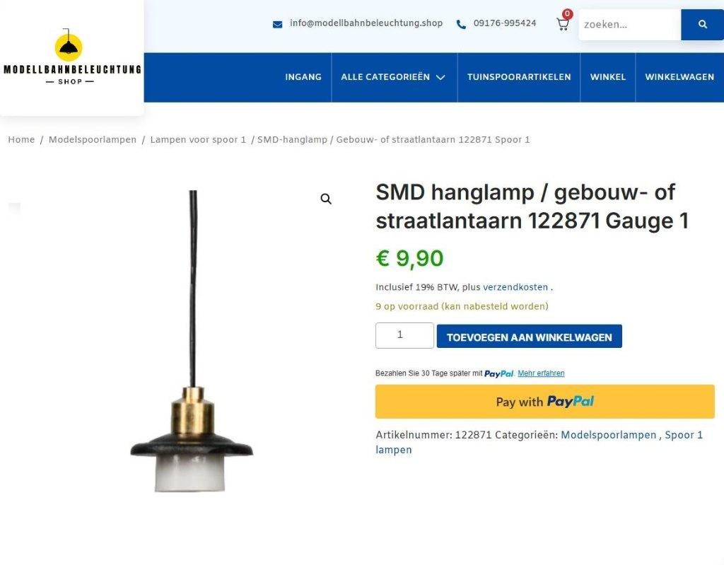 Splinternieuwe BELI 122871 straatlamp gratis verzenden, Gelijkstroom, Overige typen, Zo goed als nieuw, Ophalen
