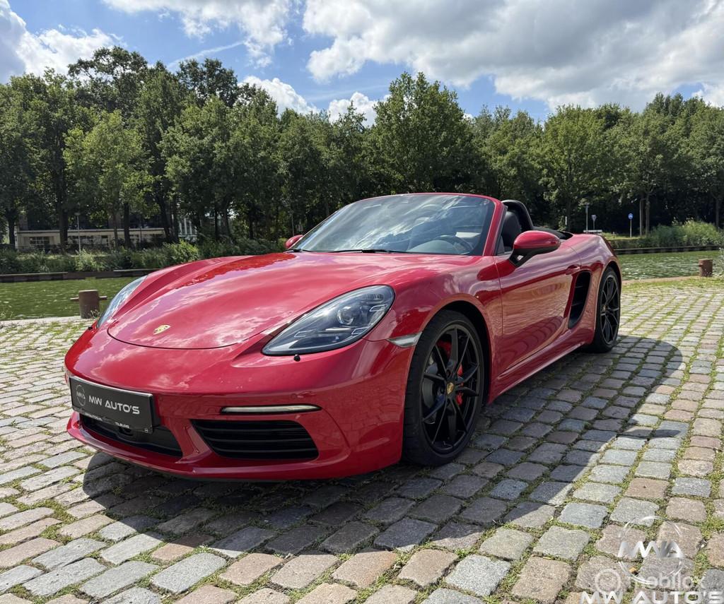 Porsche 718 Boxster S 2.5 ltr. Met 350 pk., Auto's, Porsche, Achterwielaandrijving, Euro 6, Cabriolet, Geïmporteerd