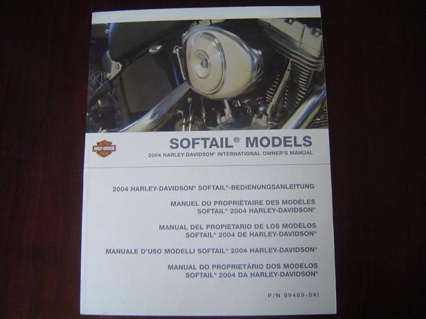 HARLEY DAVIDSON 2004 SOFTAIL models owner's manual, Motoren, Ophalen of Verzenden, Harley-Davidson of Buell