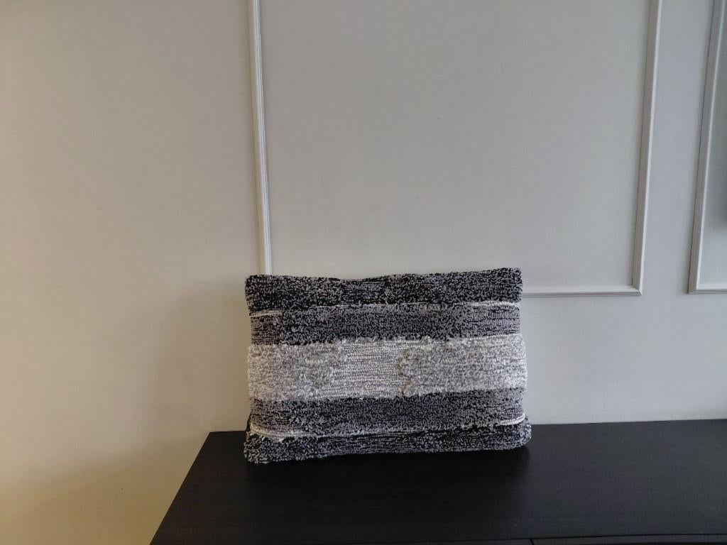 Lifestyle Home Collection Quincy kussen 40x60cm - Grey, Huis en Inrichting, Woonaccessoires | Kussens, Ophalen of Verzenden, Nieuw