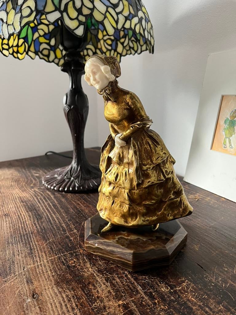 Antiek bronzen beeldje, Ophalen of Verzenden, Zo goed als nieuw