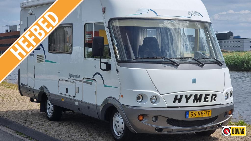 Hymer B 584, Caravans en Kamperen, Campers, Ringverwarming, Fiat, Bedrijf, Tot en met 3