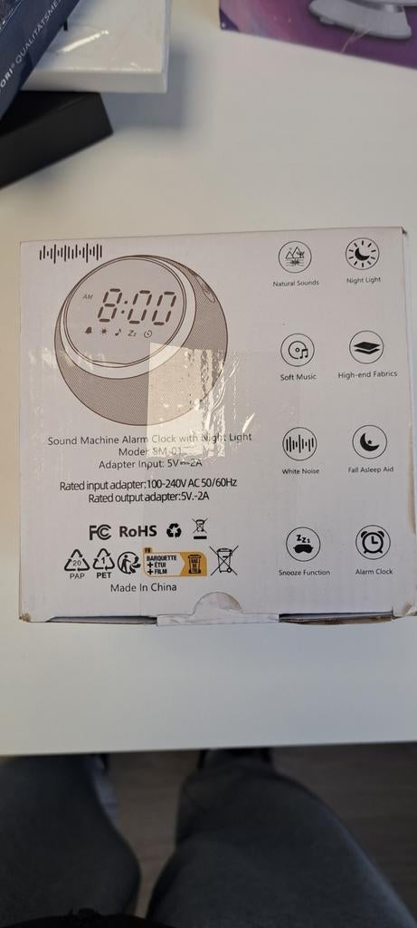 Digitale Wekker met Natuurgeluiden, Nachtlampje & Horloge, Digitaal, Onbekend@example.com, Nieuw, Ophalen of Verzenden