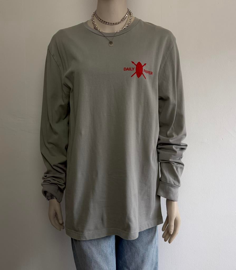 Daily Paper longsleeve UNISEX, Kleding | Heren, Ophalen of Verzenden, Zo goed als nieuw, Maat 56/58 (XL), Grijs