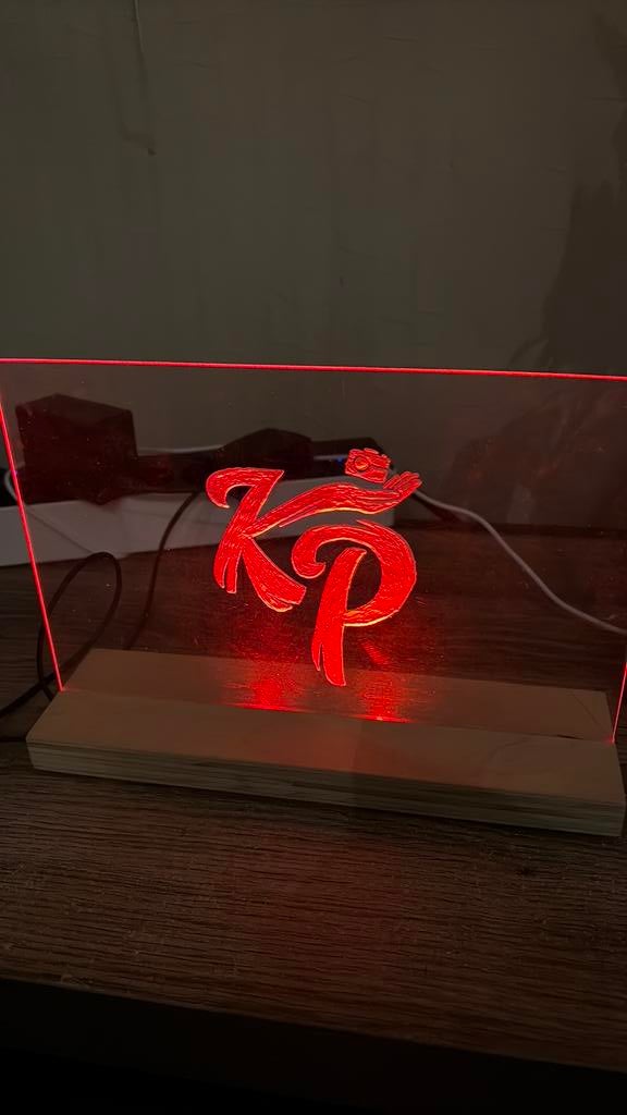 Zelf gemaakte knolpower lamp, Ophalen, Zo goed als nieuw