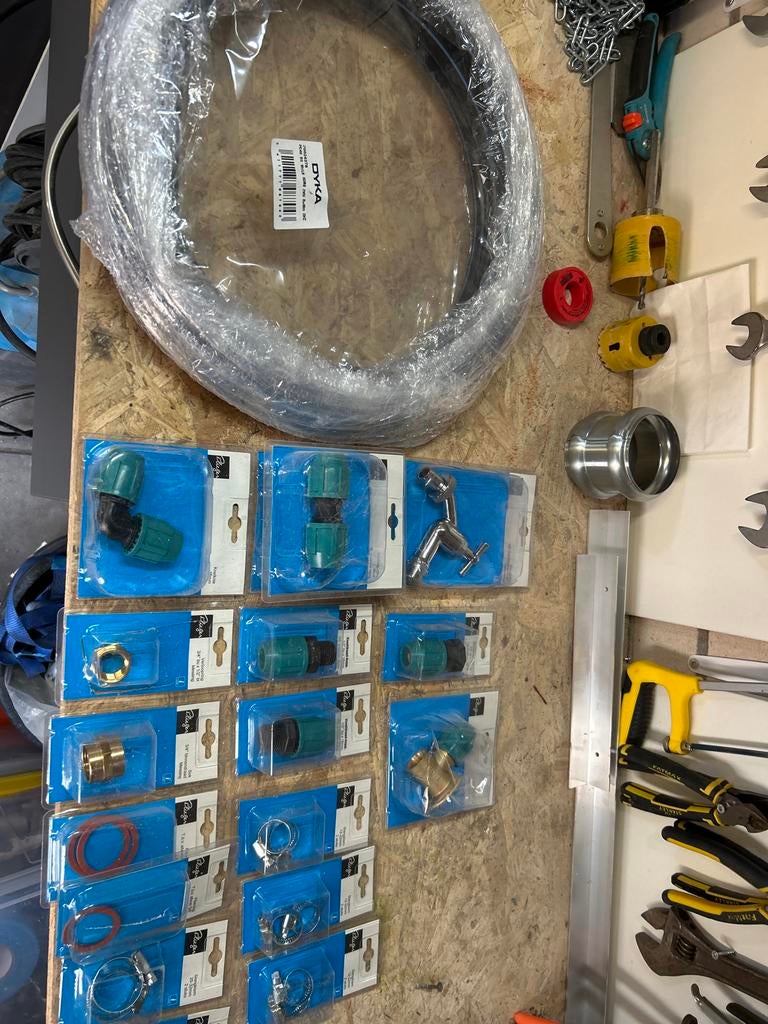 Diverse waterleiding en afvoer koppelingen, Pvc, Overige typen, Nieuw, Minder dan 2 meter