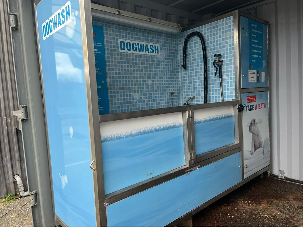 Dogwash/ hondenwas. Rvs., Ophalen, Zo goed als nieuw, Hond of Kat