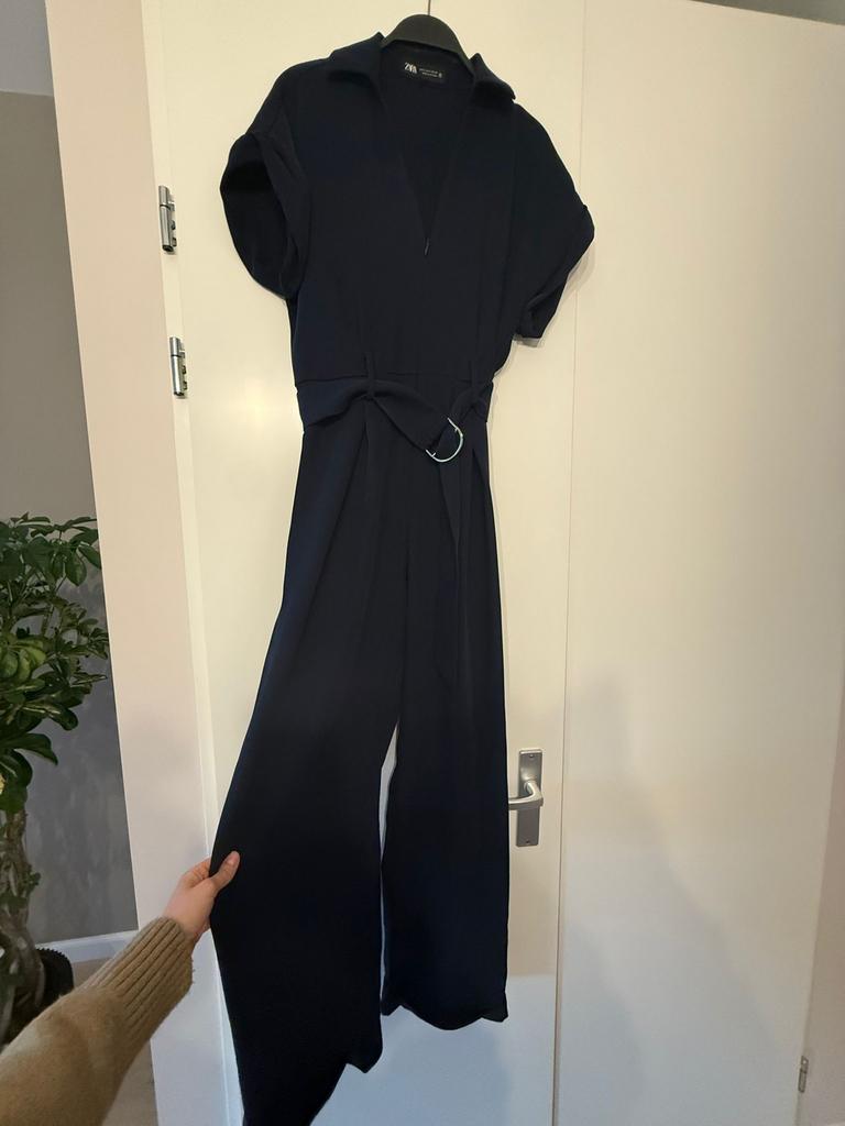 Zara Jumpsuit Donkerblauw - Nooit Gedragen, Kleding | Dames, Jumpsuits, Ophalen of Verzenden, Nieuw, Blauw