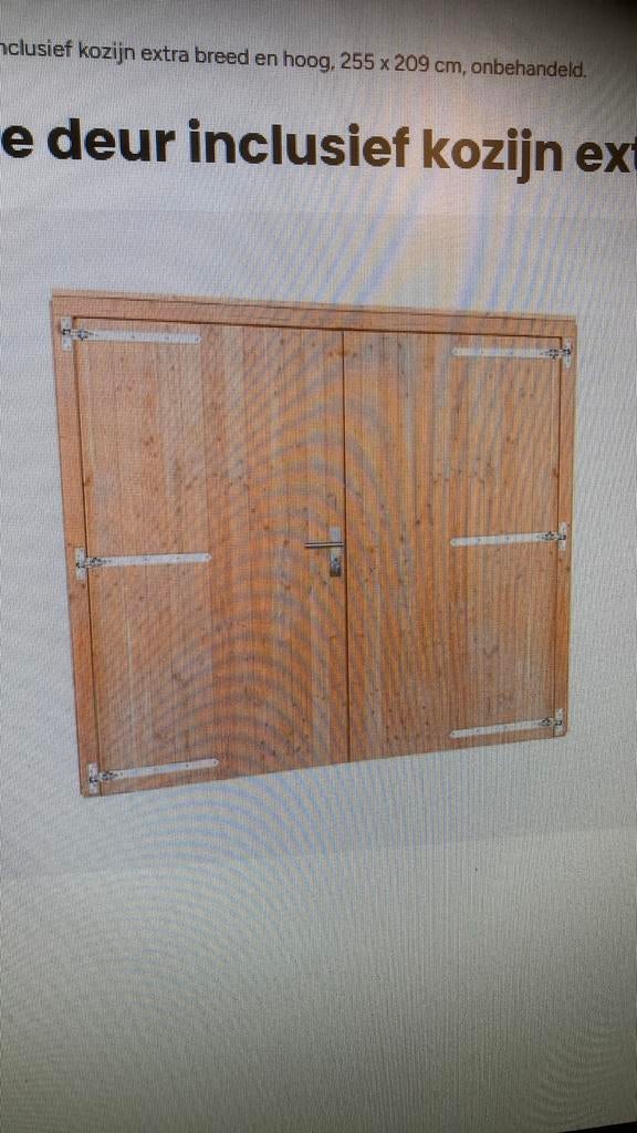 Douglas dubbele deur, Tuin en Terras, Ophalen, Nieuw, Hout, Minder dan 3 meter