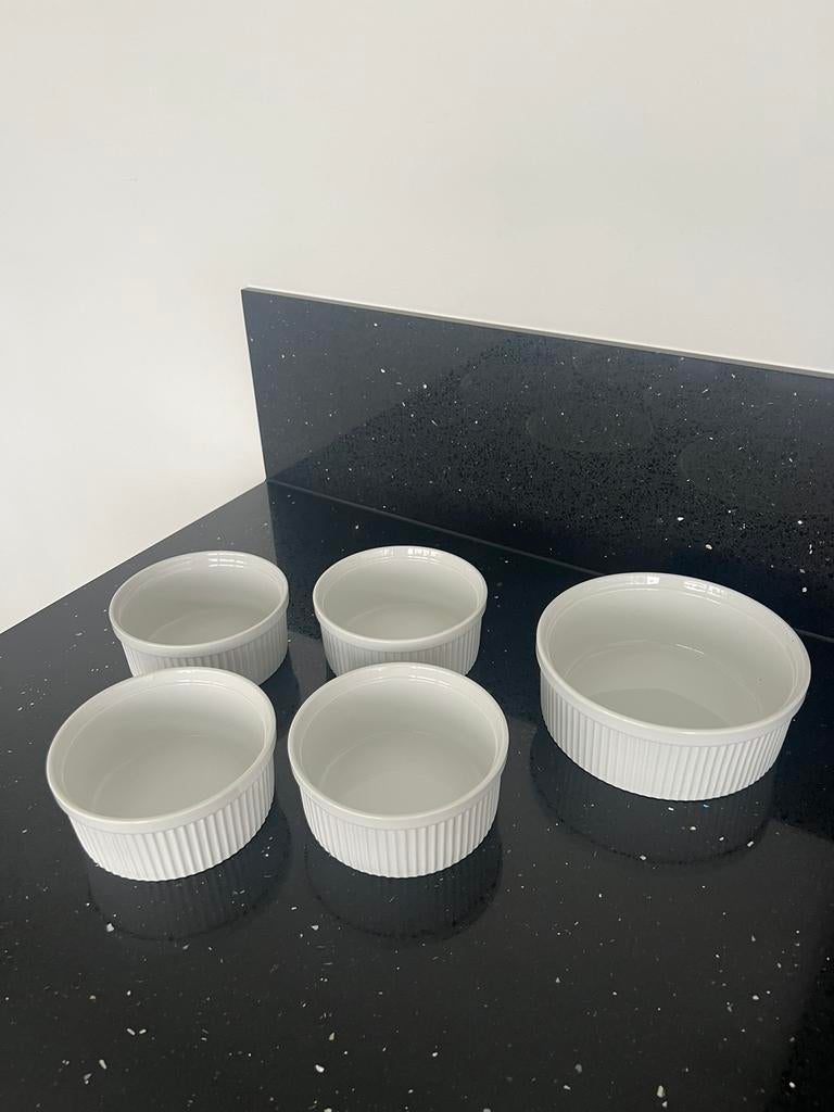 Nieuw 5 x Ramekin  Ovenschaal White Basics - Nieuw, Huis en Inrichting, Keuken | Servies, Nieuw, Ophalen of Verzenden, Overige stijlen