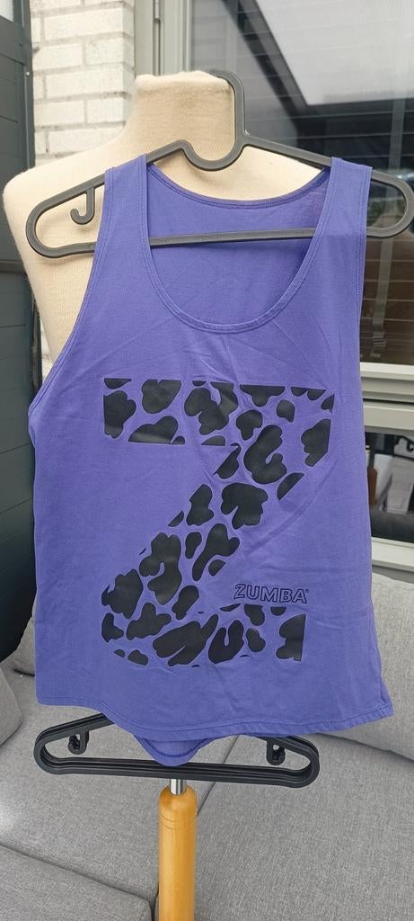 Mooie paarse Zumba top maat S zgan, Kleding | Dames, Sportkleding, Ophalen, Zo goed als nieuw, Maat 36 (S), Paars