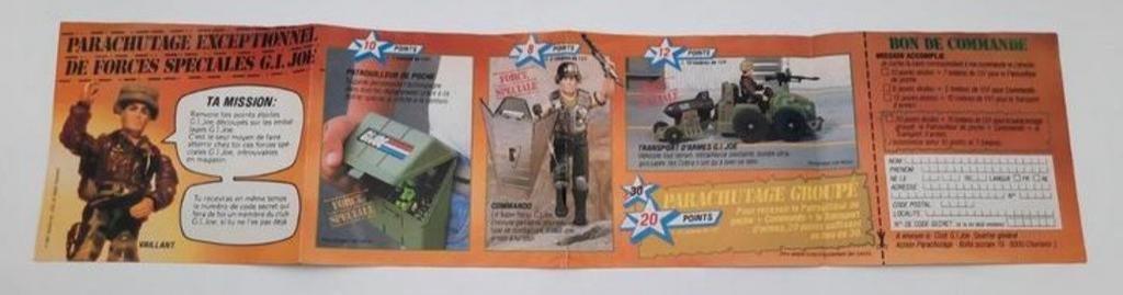 GI Joe uitvouwbare folder 1987, Ophalen of Verzenden, Gebruikt