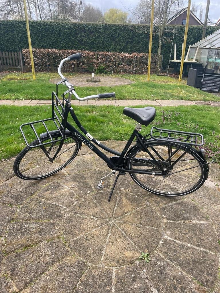 Omafiets montego zwart 28 inch, Fietsen en Brommers, Ophalen, Gebruikt