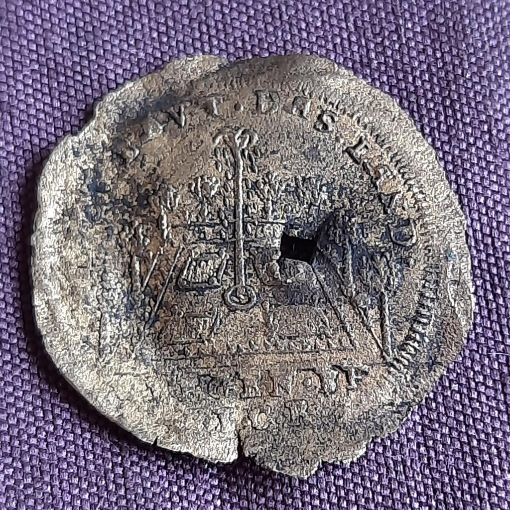 Bodemvondst Munt Ludovicus Ludwig Jeton met Gat, Verzenden, Midden-Oosten