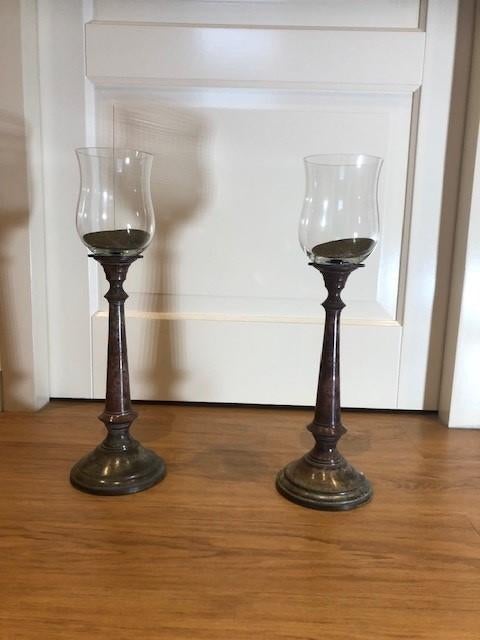 Kandelaarset met glas bokaal, Ophalen