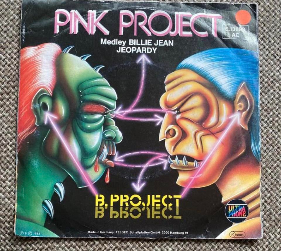 Vinyl Singeltje Pink Project Billie Jean Jeopardy, Cd's en Dvd's, Ophalen of Verzenden, Zo goed als nieuw, Pop