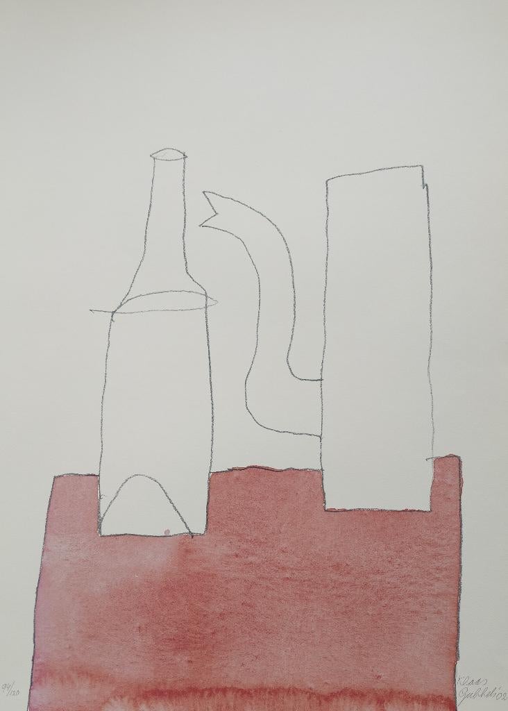 Klaas Gubbels - gesigneerde litho, Verzenden