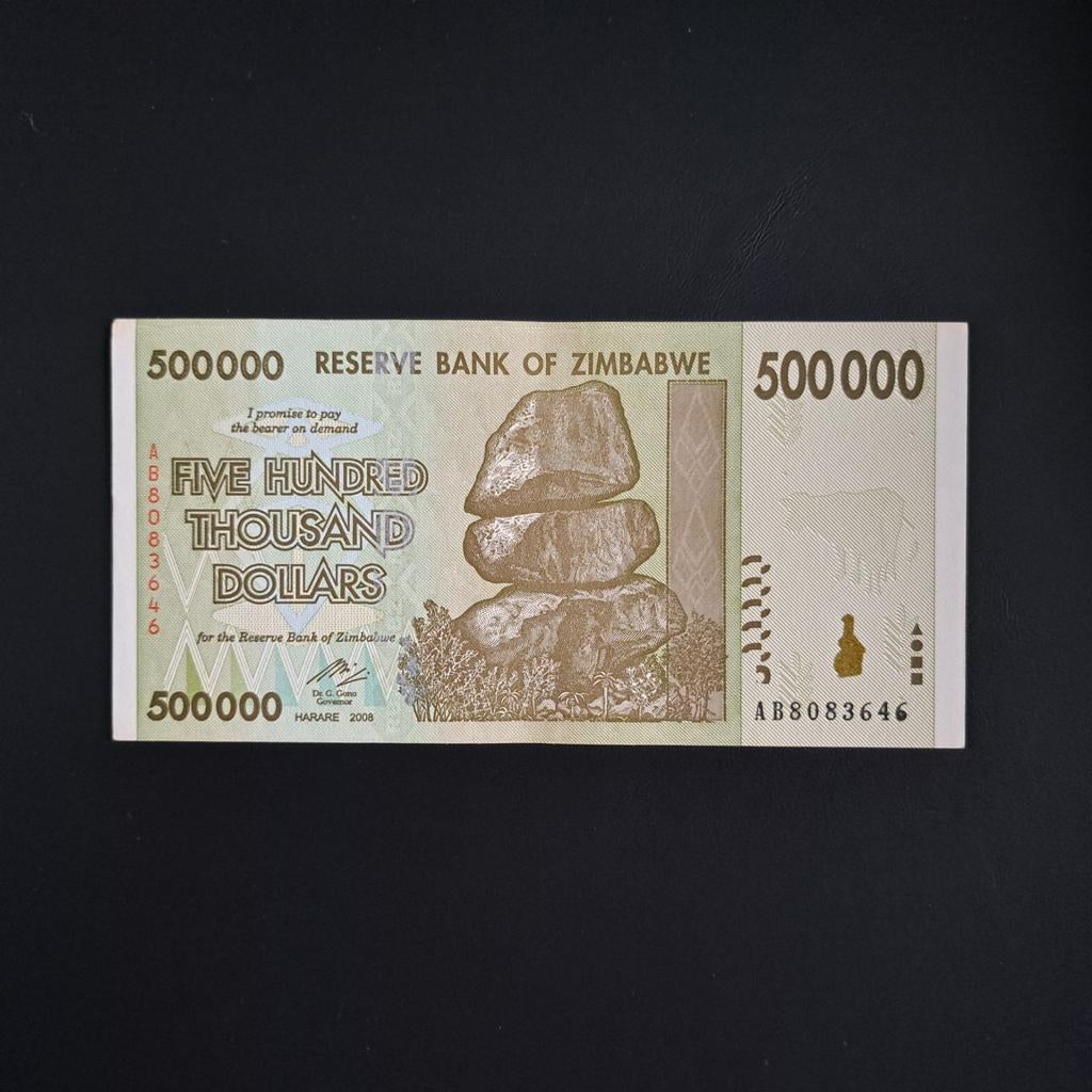 500000 dollar Zimbabwe #008, Verzenden, Zimbabwe, Los biljet