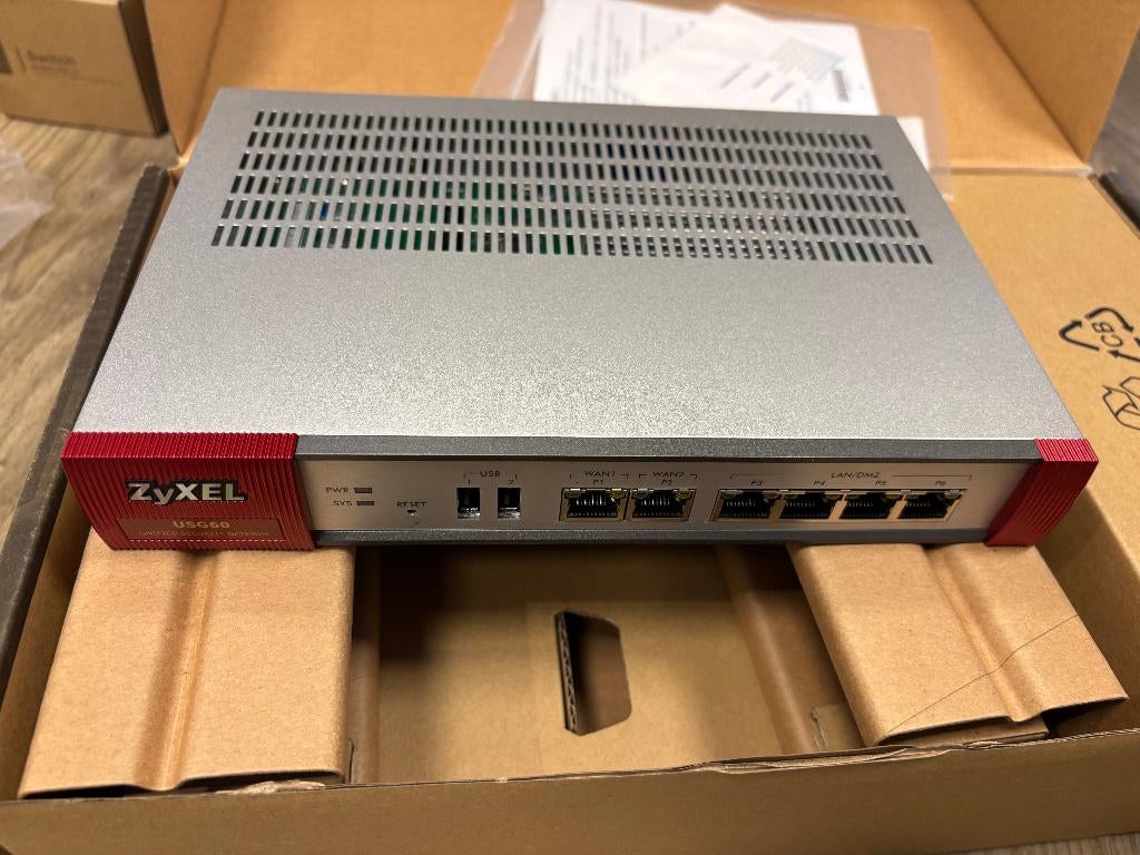 Zyxel USG60 nieuw, Ophalen of Verzenden, Nieuw, Router, Zyxel