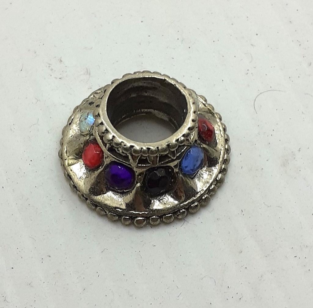 Nieuwe Mendak Java Keris Zilverkleurig Kleurig Stenen MAG22, Antiek en Kunst, Kunst | Niet-Westerse kunst, Verzenden