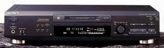 Sony MiniDisc deck MDS-JE520 in nieuwstaat, Ophalen of Verzenden, Minidisc-speler