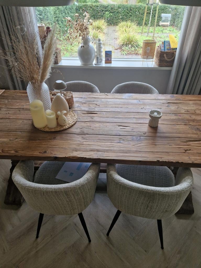 4 stuks eetkamerstoelen, Huis en Inrichting, Stoelen, Ophalen, Zo goed als nieuw, Vier