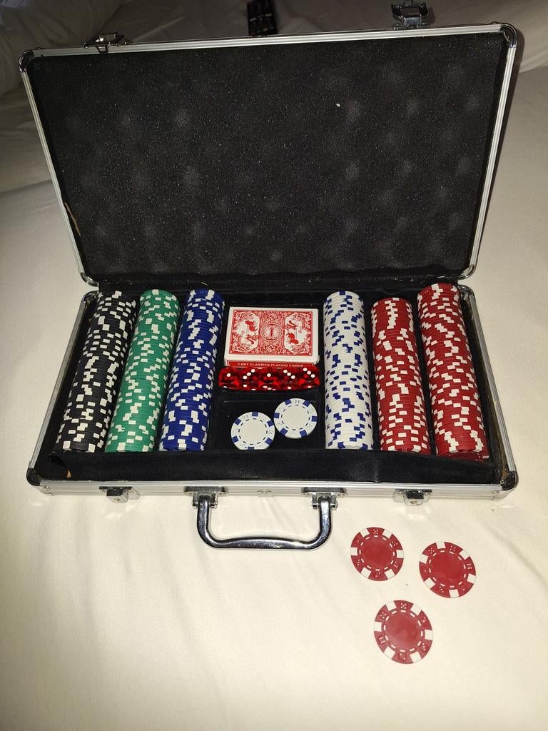 Pokerset in aluminium koffer, Ophalen