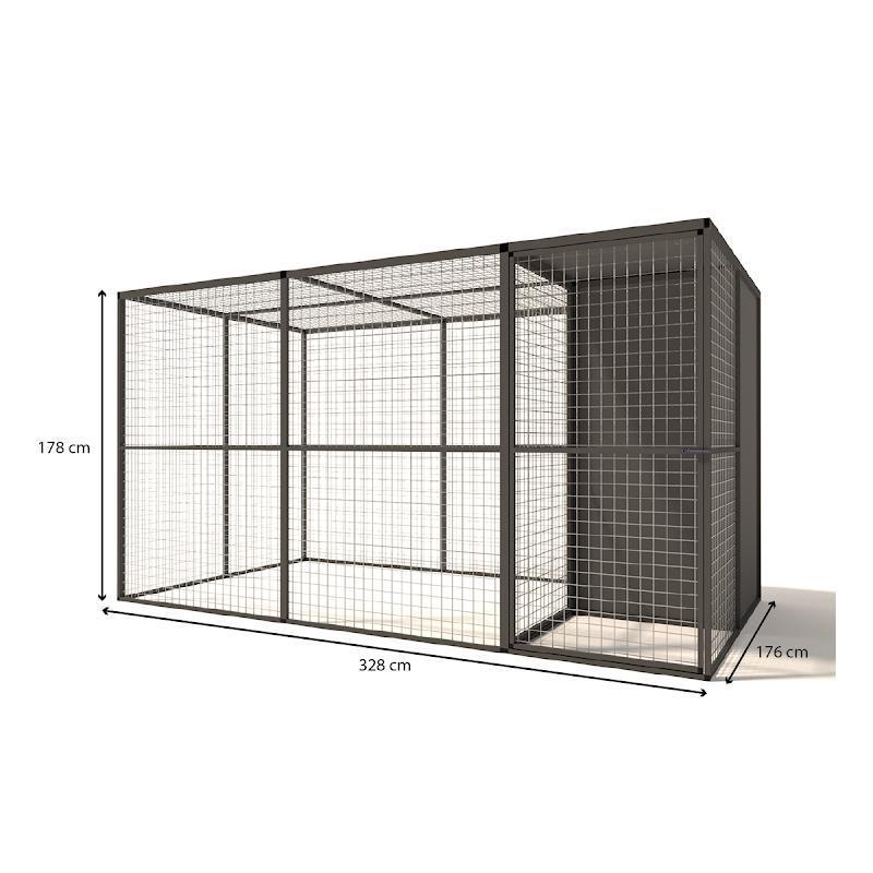 Voliere aluminium Yara | model 2, Ophalen of Verzenden, Nieuw, Aluminium, Volière