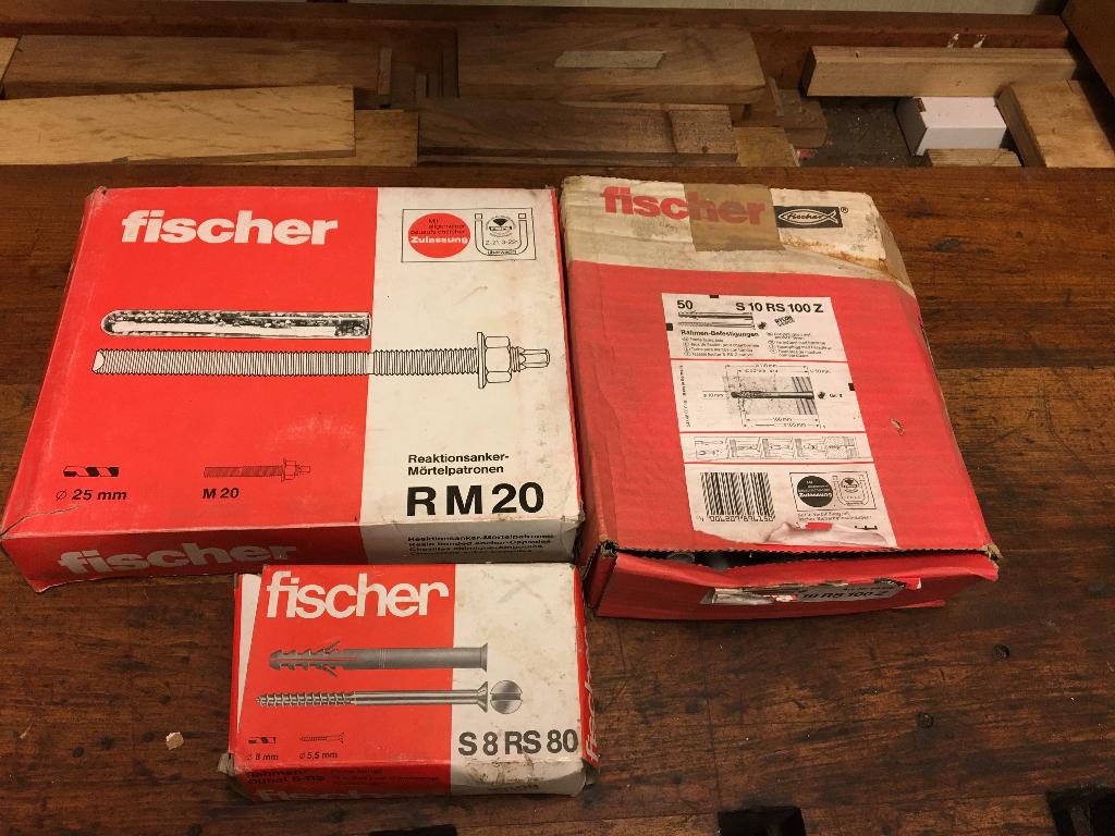 Fisher kozijnpluggen+chemische anker-capsules, Doe-het-zelf en Verbouw, Kozijnen en Schuifpuien, 75 tot 150 cm, Deurkozijn, Nieuw