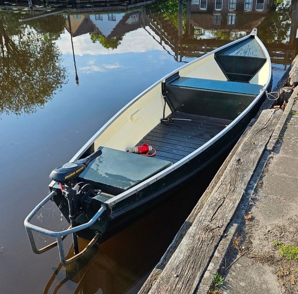 Polyester boot met electro motor., Ophalen, Gebruikt, Overige materialen