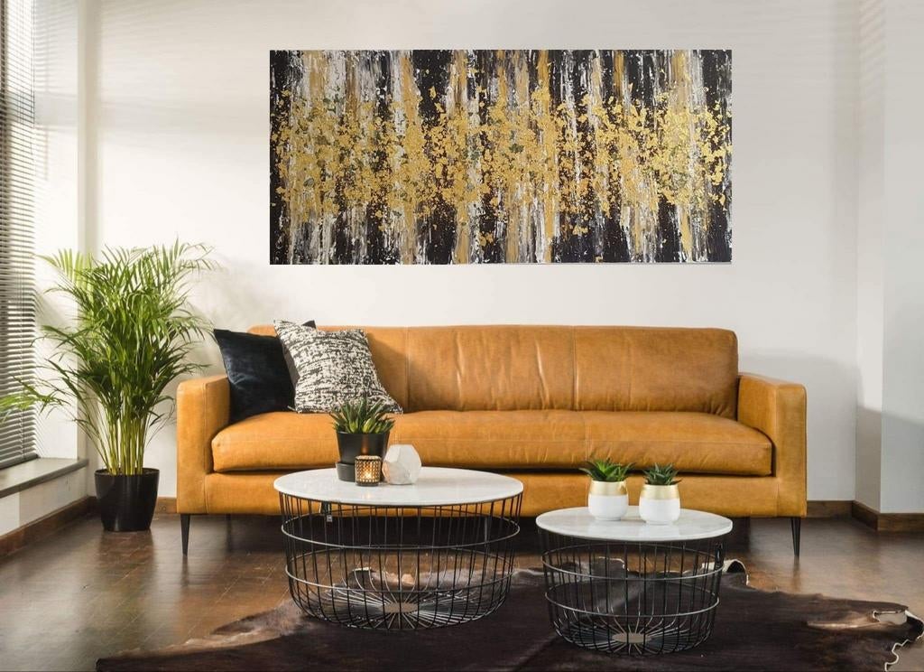 Golden Love, Antiek en Kunst, Kunst | Schilderijen | Abstract, Ophalen