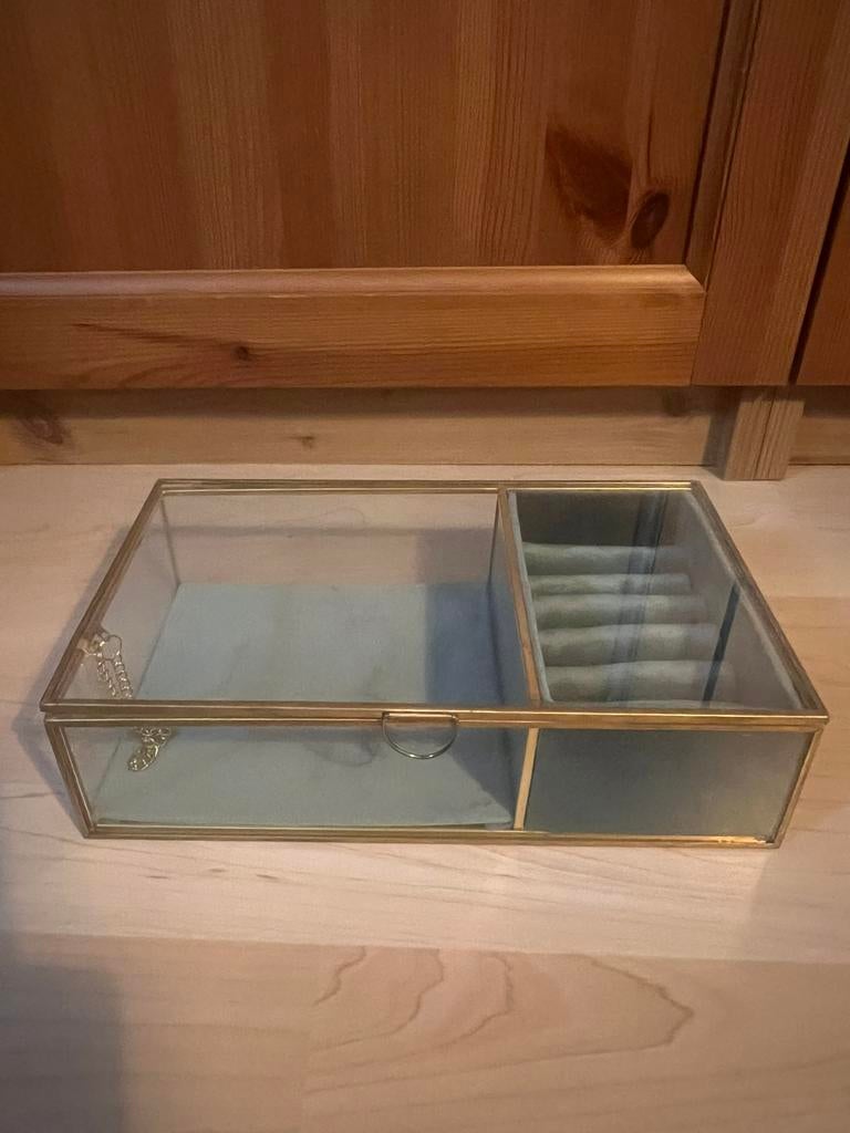 Sieradendoos, Ophalen of Verzenden, Zo goed als nieuw, Blauw