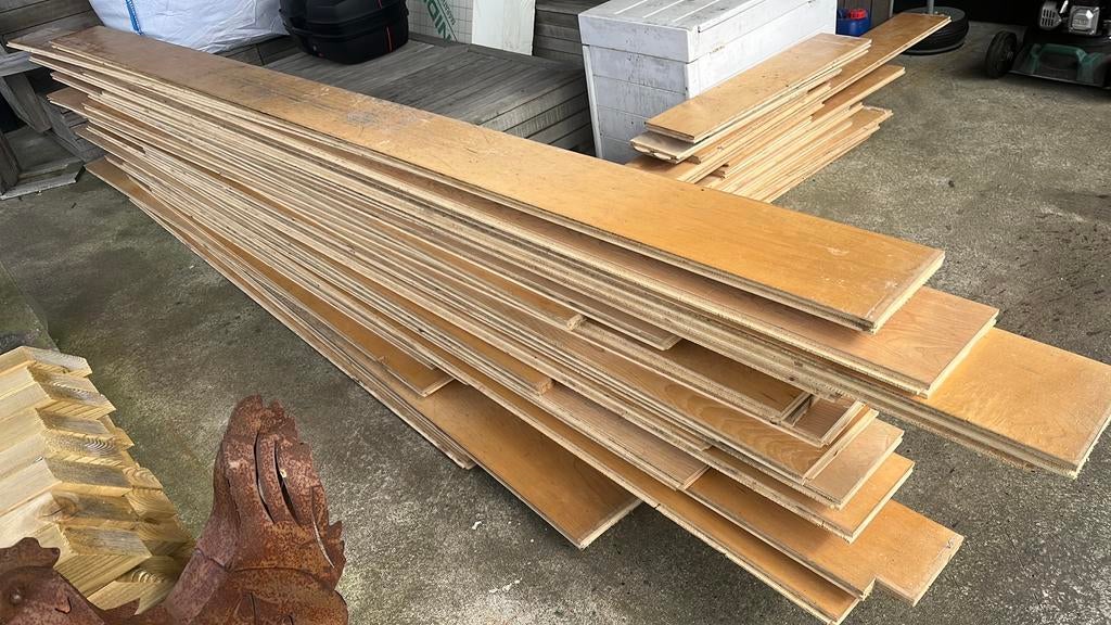 Vloer hout houten vloer, Ophalen, Gebruikt, 10 tot 30 cm, Hout