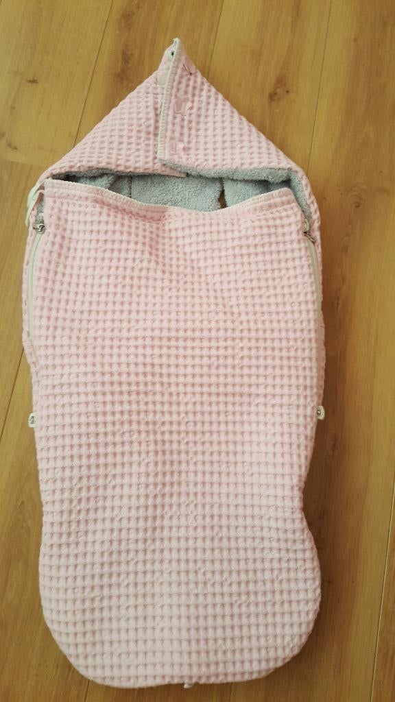 Koeka buggy voetenzak wafel/teddy oslo -babyroze/silvergrey, Ophalen of Verzenden, Gebruikt, 100 cm of meer, Overige typen