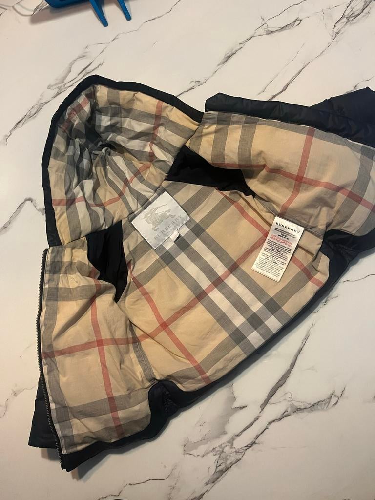 Burberry peuterjas  - donkerblauw maat 80/12 maanden, Ophalen, Gebruikt, Jongen of Meisje