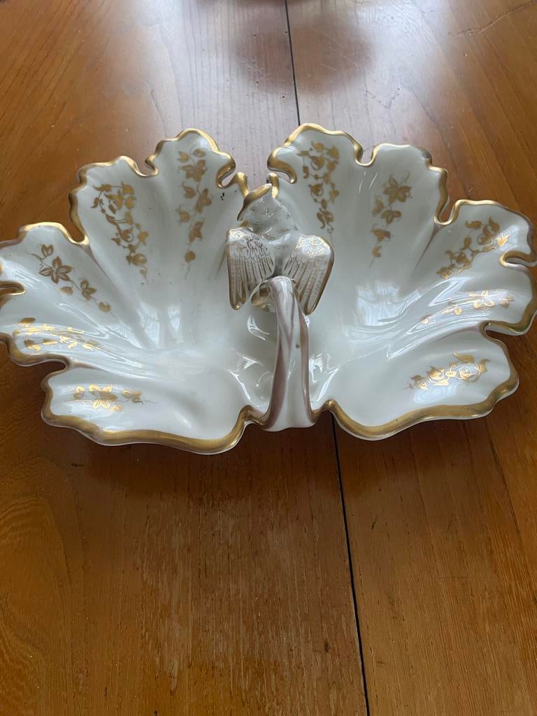 Antieke KPM Porseleinen Schaal met Gouden Decoratie, Antiek en Kunst, Ophalen