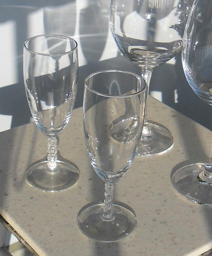 champagne glas /  flutes, kristalglas, met gedraaid voetje, Ophalen of Verzenden, Nieuw, Overige typen