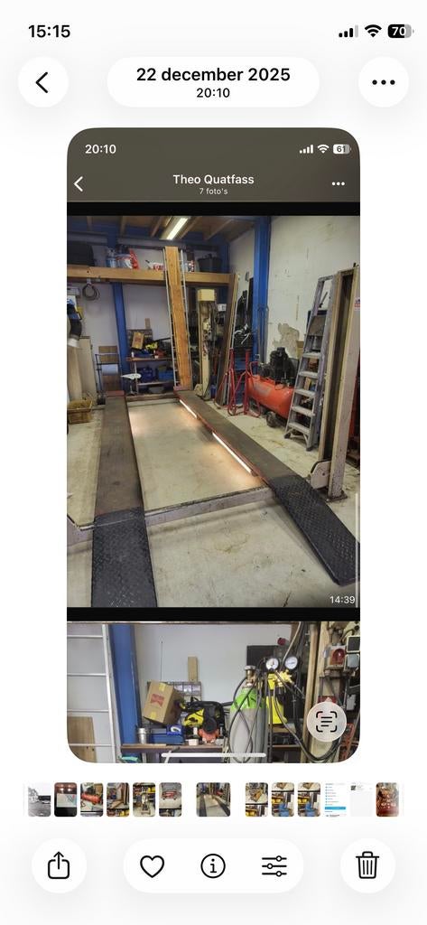 Koni Stertil 4-koloms hefbrug 2500 kg, Ophalen, Gebruikt