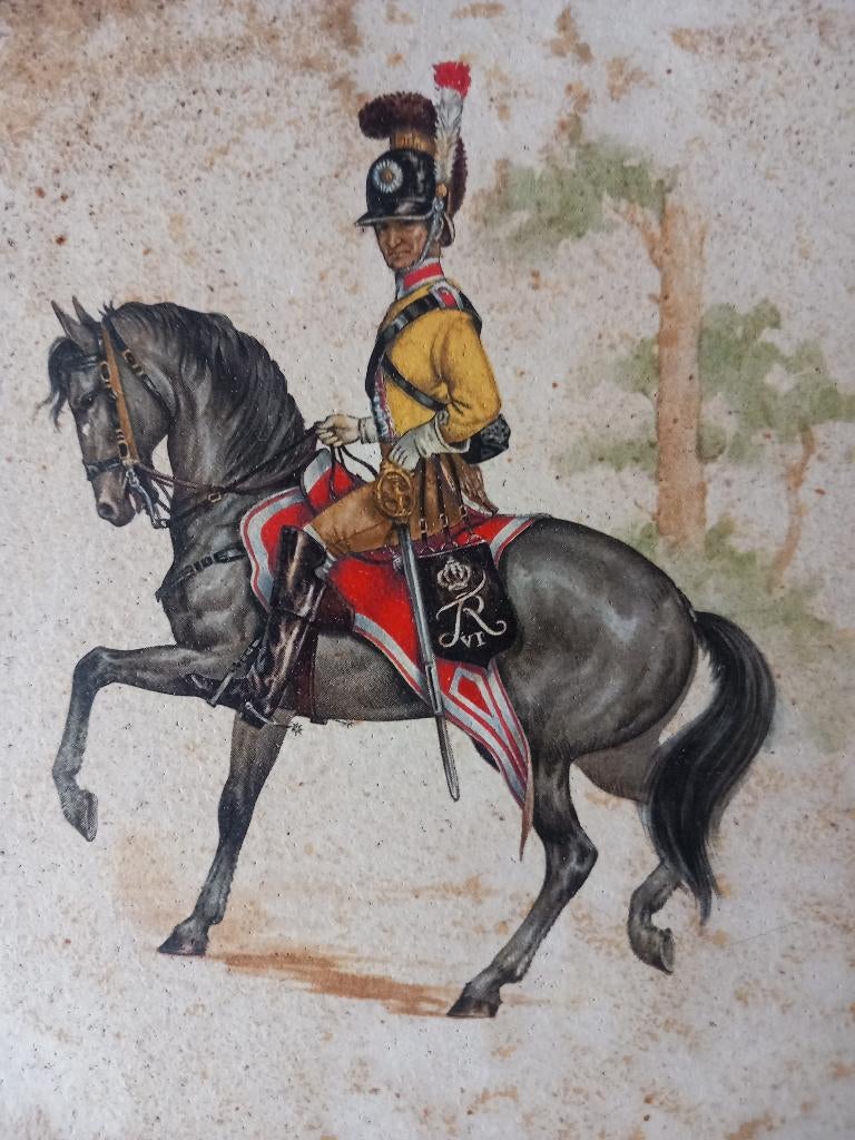 Tegel van een Duitse Cavalerie, Ophalen of Verzenden