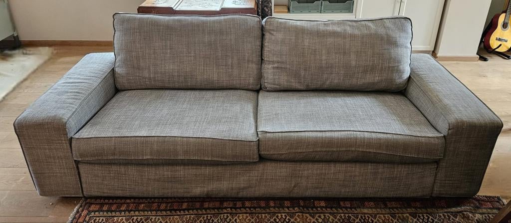 IKEA Kivik 3-zits bank | grijs | comfortabel | nette staat, Ophalen, Gebruikt, Driepersoons, 75 tot 100 cm