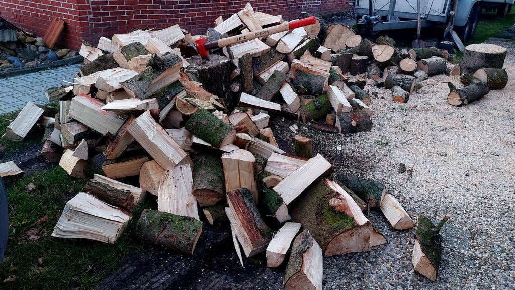 Vers gekloofd dennenhout, Tuin en Terras, Haardhout, Ophalen, Overige houtsoorten, Blokken