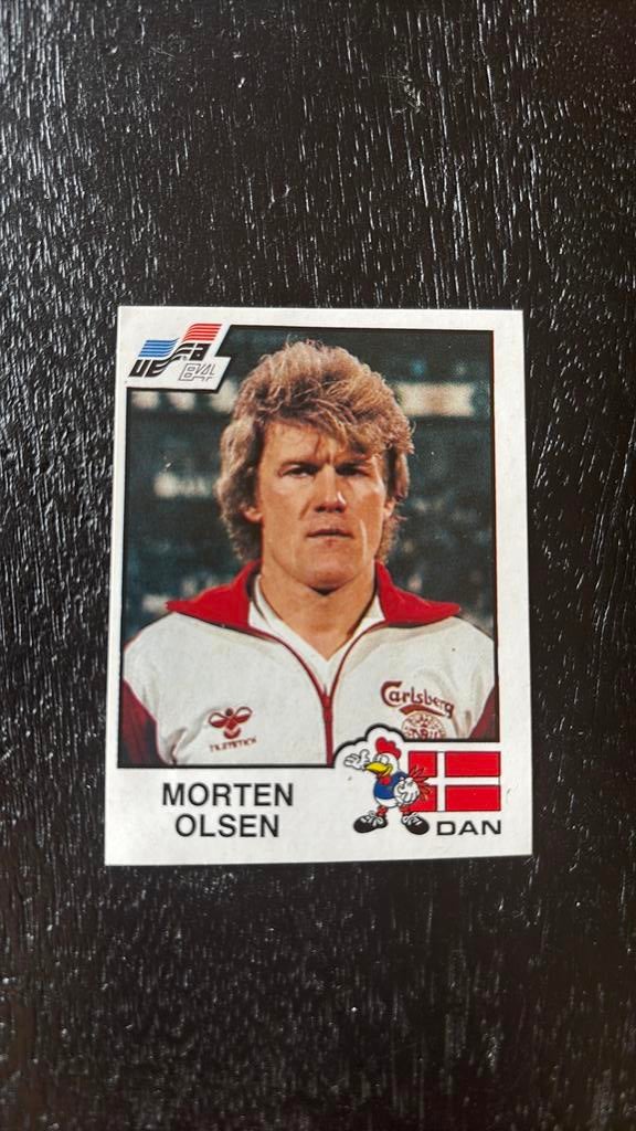 Panini voetbalplaatje Olsen EK 1984, Ophalen of Verzenden, Zo goed als nieuw, Ajax, Poster, Plaatje of Sticker