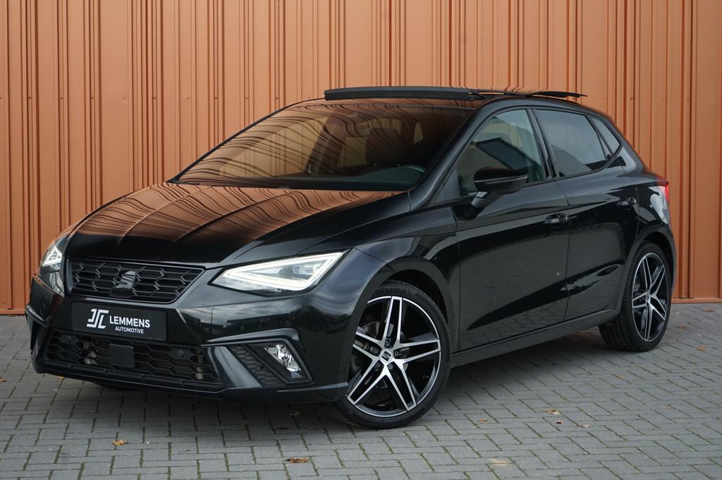 SEAT Ibiza 1.0 TSI FR BLACK EDITION DSG 110PK Panodak Virtua, Automaat, Stof, Gebruikt, Zwart
